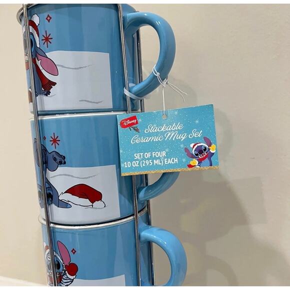 Disney Stitch‎ Stackable Christmas Mugs - Picture 3 of 6